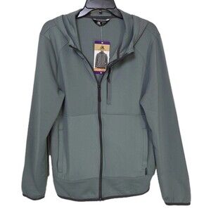 NWT ZEROXPOSUR Light Scuba Zip Hoodie Grayish Green Men's M 316380